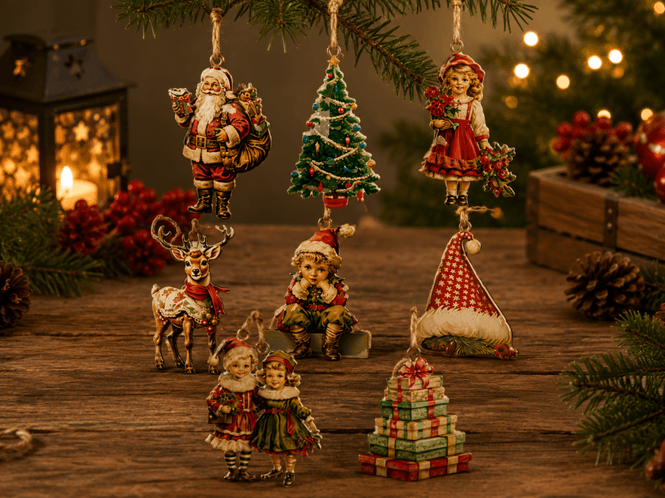 Hovedbilde Metallfigur julefigurer ca10cm